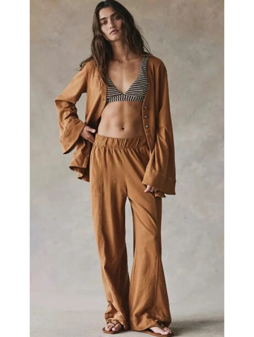New free people Strada Pant Set size L NWT